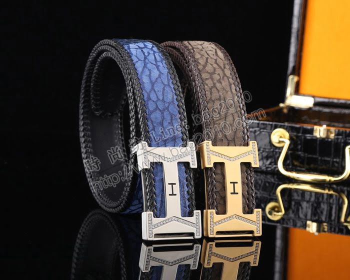 HERMES皮帶 原單品質 2019新品 進口小牛皮 愛馬仕男士腰帶 雙面男皮帶  hgh1937